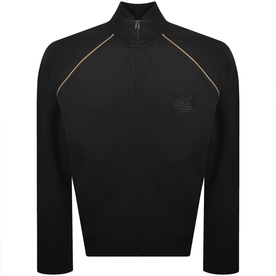 Image number 1 for HUGO Dislan Zip Sweatshirt Black