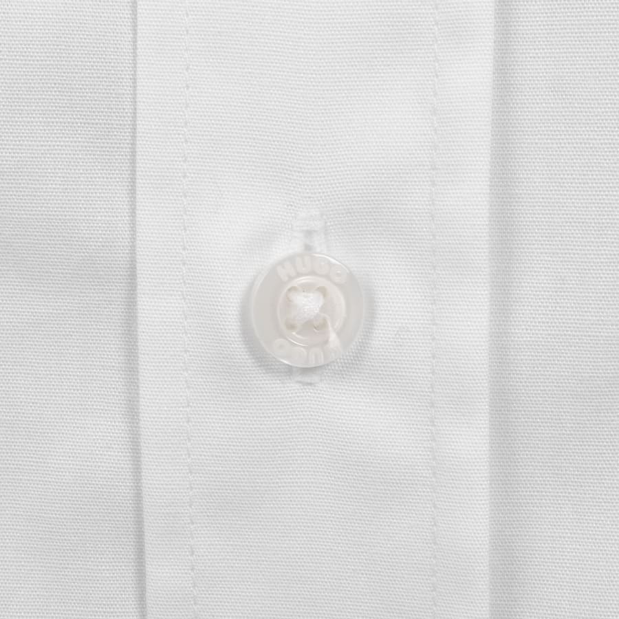 Image number 4 for HUGO Long Sleeved Emero Shirt White