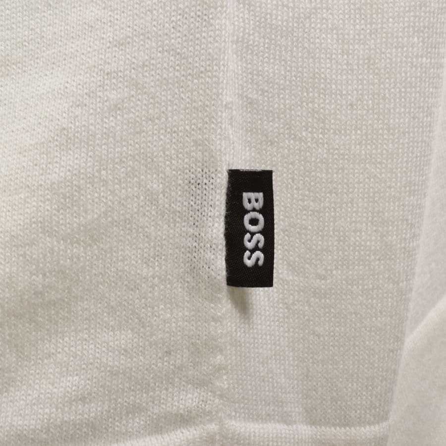 Image number 3 for BOSS C Lastro Knit Polo Shirt Open White