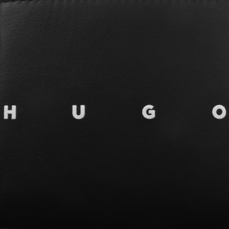 Image number 5 for HUGO Leather Folding Wallet Black