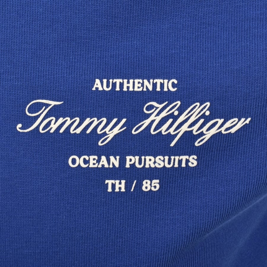 Image number 3 for Tommy Hilfiger Logo Polo T Shirt Blue