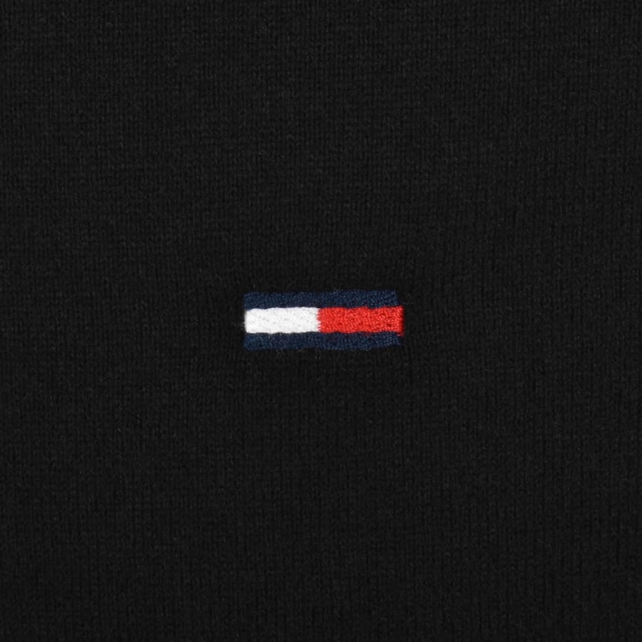 Image number 3 for Tommy Jeans Tipped Polo T Shirt Black