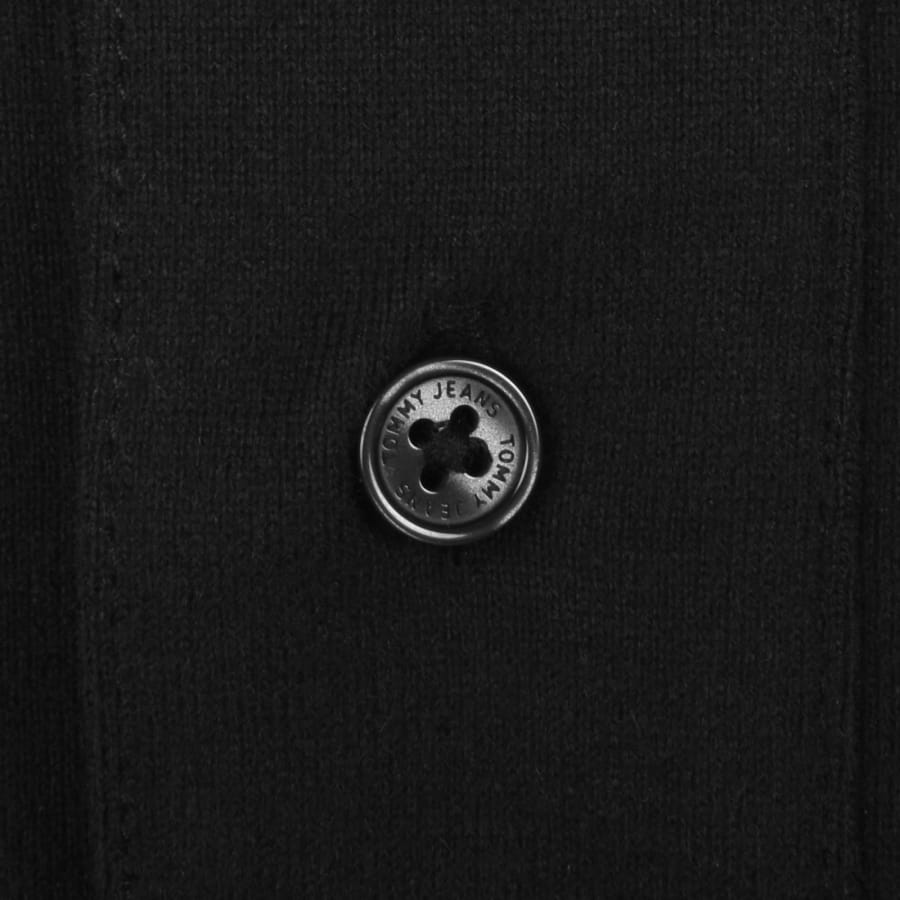 Image number 4 for Tommy Jeans Tipped Polo T Shirt Black