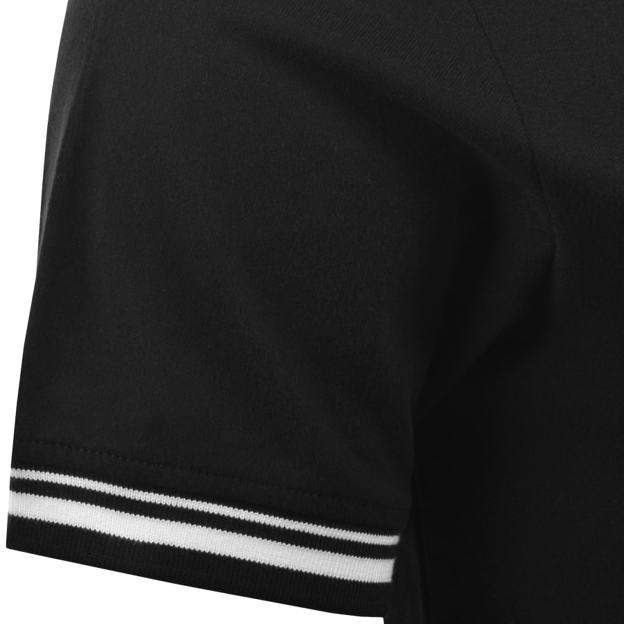 Image number 5 for Tommy Jeans Tipped Polo T Shirt Black