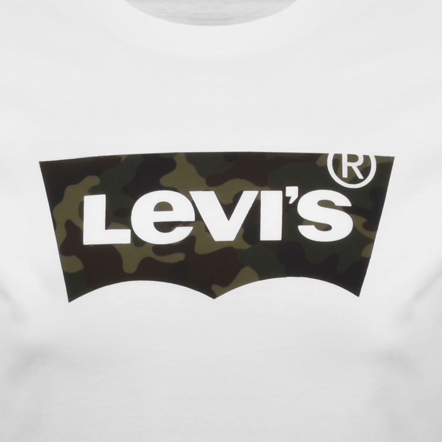 Image number 3 for Levis Logo Crew Neck T Shirt White