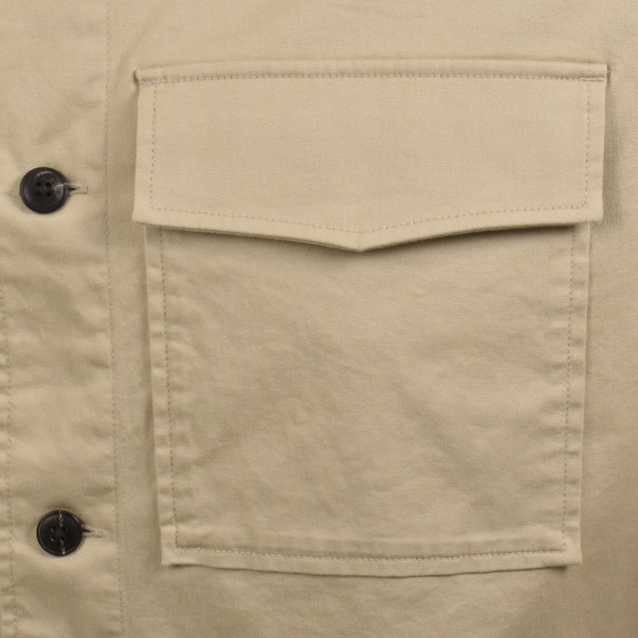 Image number 4 for Hackett Heritage Overshirt Grain Beige