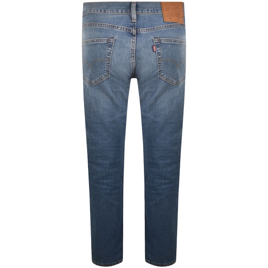 Image number 3 for Levis 511 Slim Fit Stretch Jeans Blue