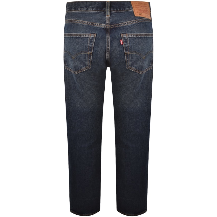Image number 3 for Levis 501 Original Jeans Dark Wash Blue