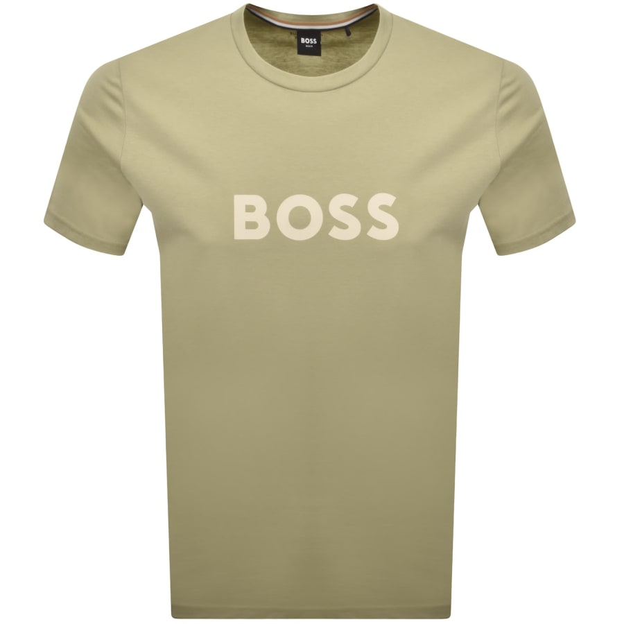 Image number 1 for BOSS Beachwear Logo T Shirt Green