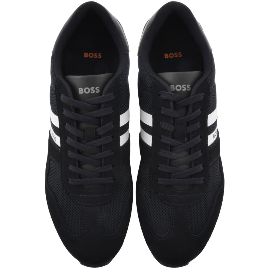 Image number 3 for BOSS Levon Runner Trainers Navy