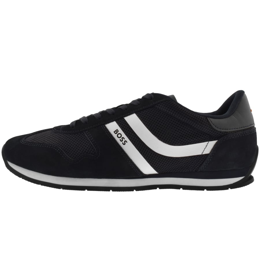 Image number 1 for BOSS Levon Runner Trainers Navy