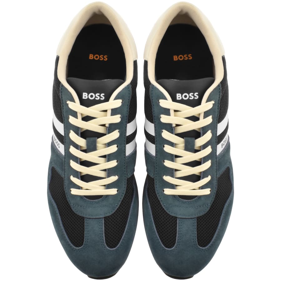 Image number 3 for BOSS Levon Runner Trainers Navy