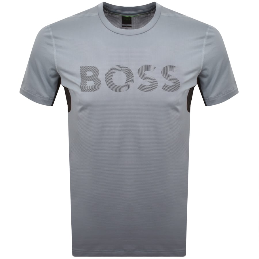 Image number 1 for BOSS Active Logo T Shirt Blue