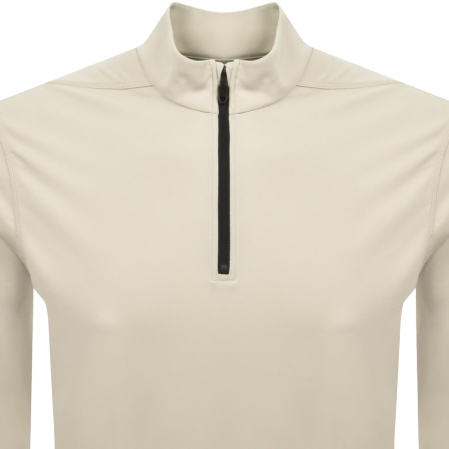 Image number 3 for BOSS Active Zip Sweatshirt Beige