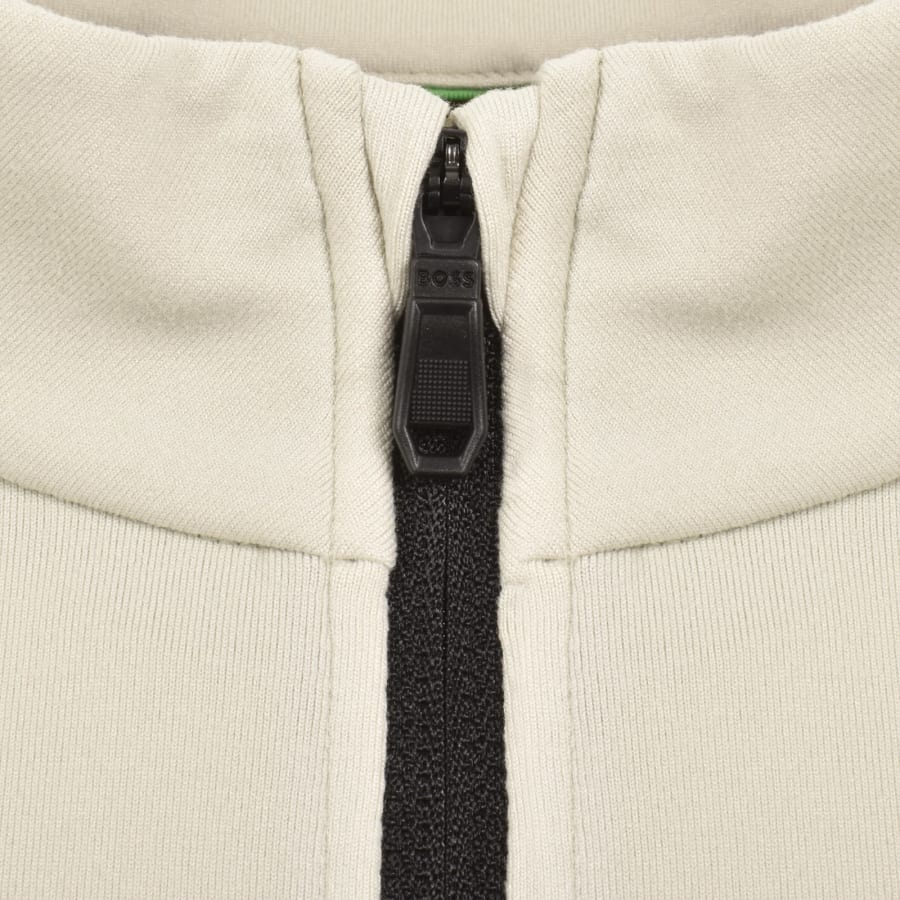 Image number 5 for BOSS Active Zip Sweatshirt Beige