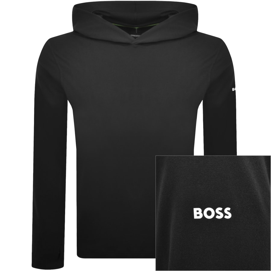 Image number 1 for BOSS Active Zip Hoodie Black