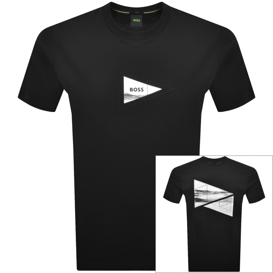 Image number 1 for BOSS Network Photo T Shirt Black