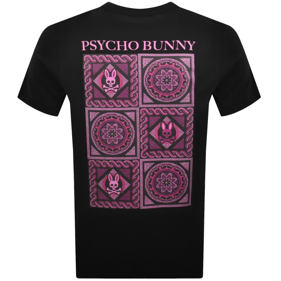 Image number 5 for Psycho Bunny Frank Back Graphic T Shirt Black