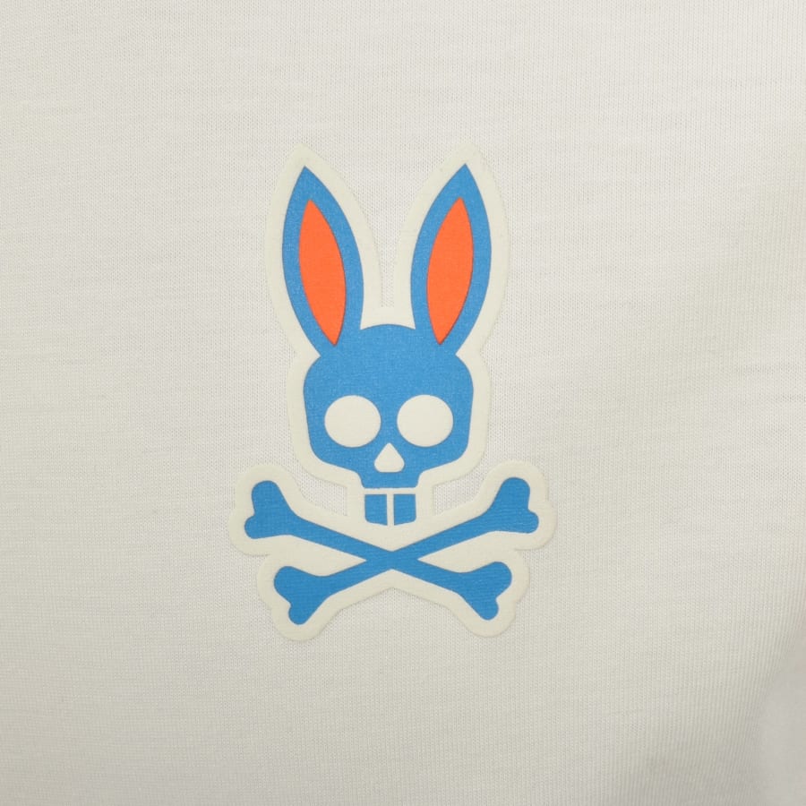 Image number 4 for Psycho Bunny Frank Back Graphic T Shirt Cream