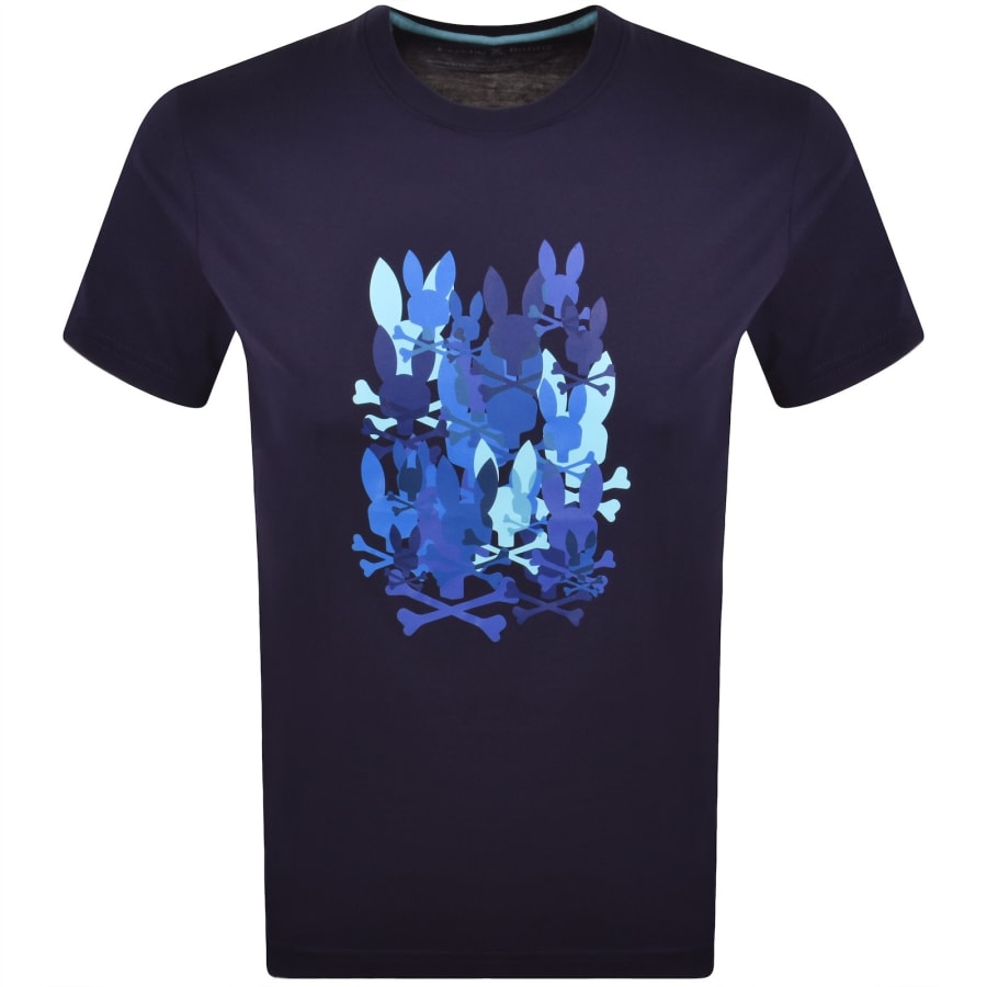 Image number 1 for Psycho Bunny Tanner Graphic T Shirt Navy