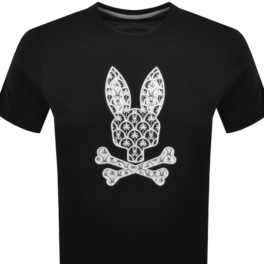 Image number 2 for Psycho Bunny Brad Graphic T Shirt Black
