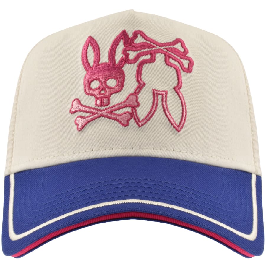 Image number 1 for Psycho Bunny Aram Trucker Cap Cream