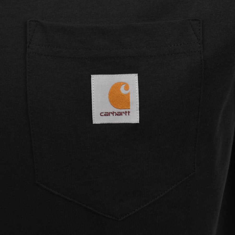 Image number 3 for Carhartt WIP Pocket Short Sleeved T Shirt Black