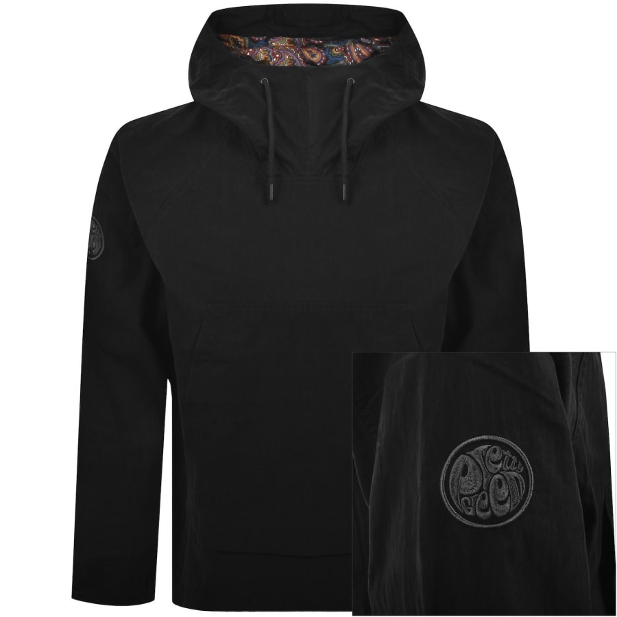 Image number 1 for Pretty Green Feltham Smock Jacket Black