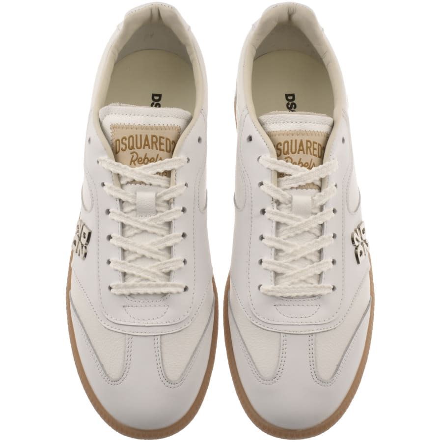Image number 3 for DSQUARED2 Rebel Trainers White
