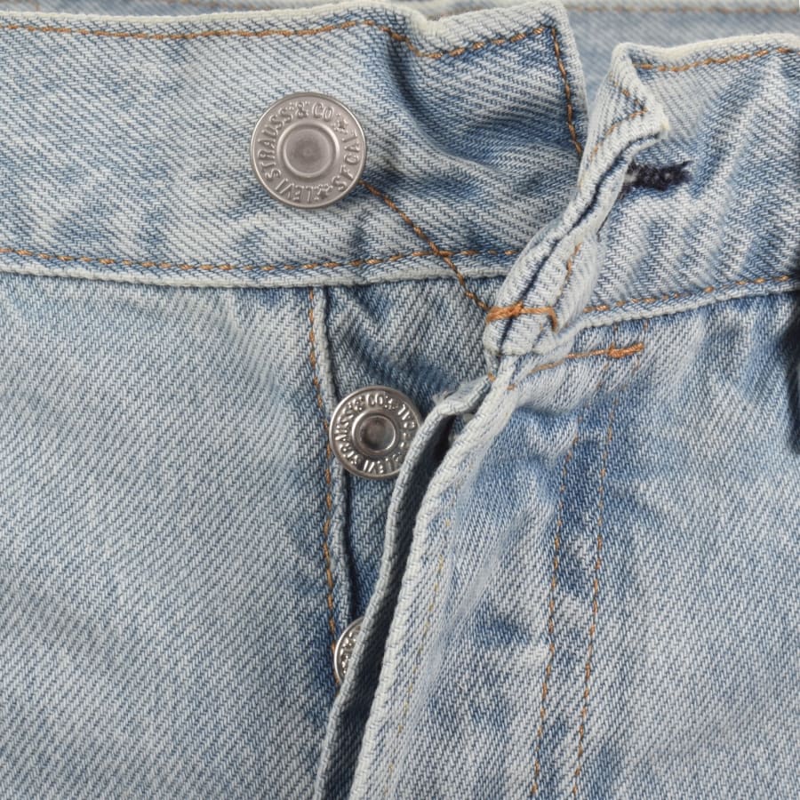 Image number 5 for Levis 501 Original Jeans Light Wash Blue