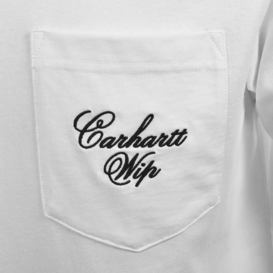 Image number 3 for Carhartt WIP Longhand Pocket T Shirt White