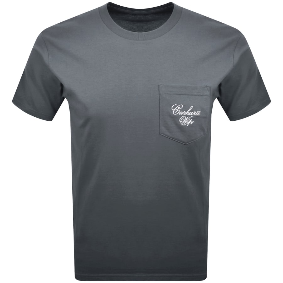 Image number 1 for Carhartt WIP Longhand Pocket T Shirt Blue