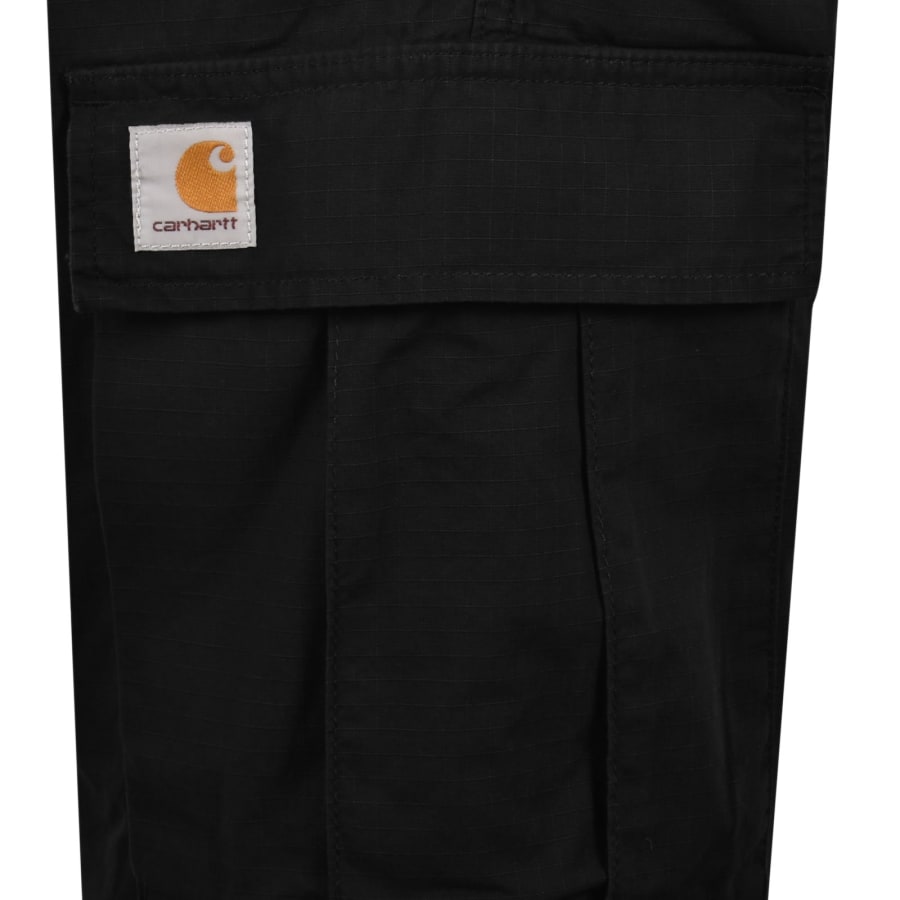 Image number 4 for Carhartt WIP Regular Cargo Shorts Black