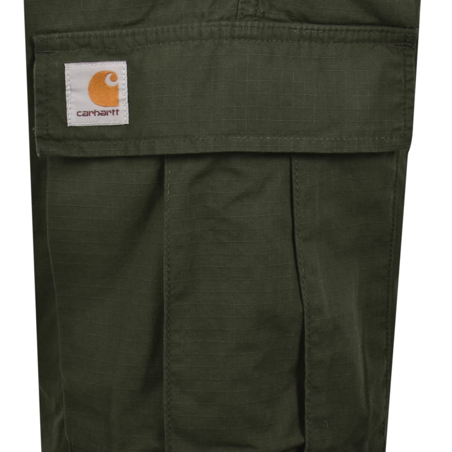 Image number 4 for Carhartt WIP Regular Cargo Shorts Green