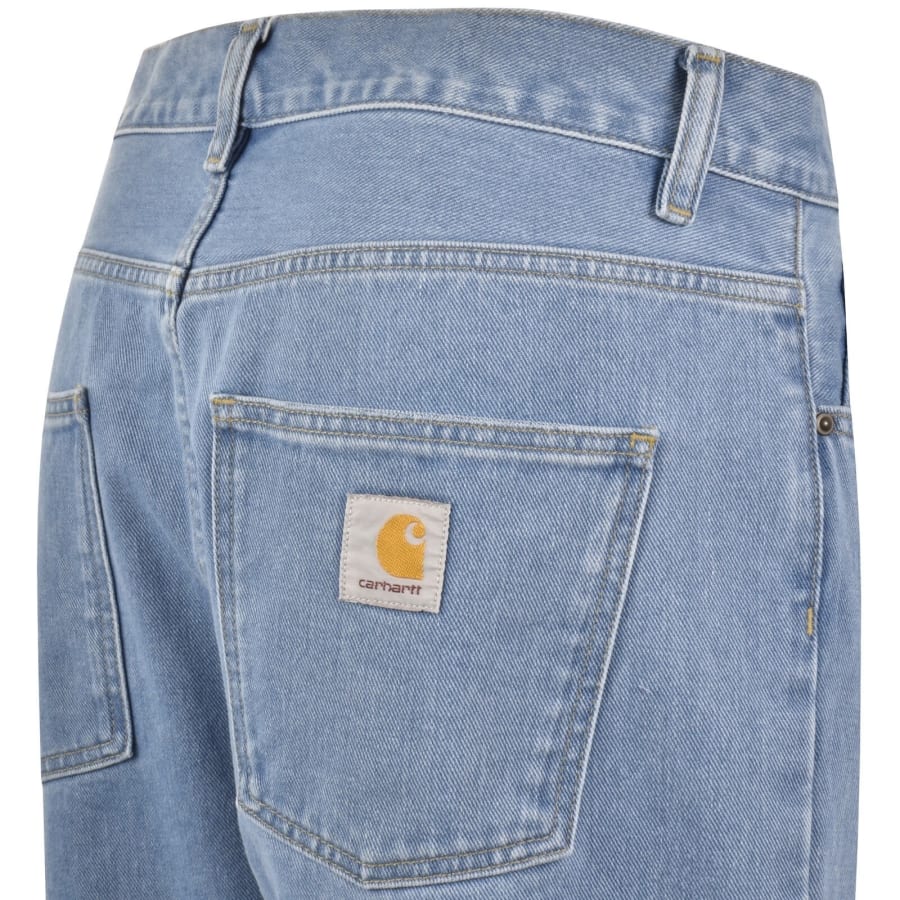 Image number 4 for Carhartt WIP Newel Relaxed Tapered Jeans Blue