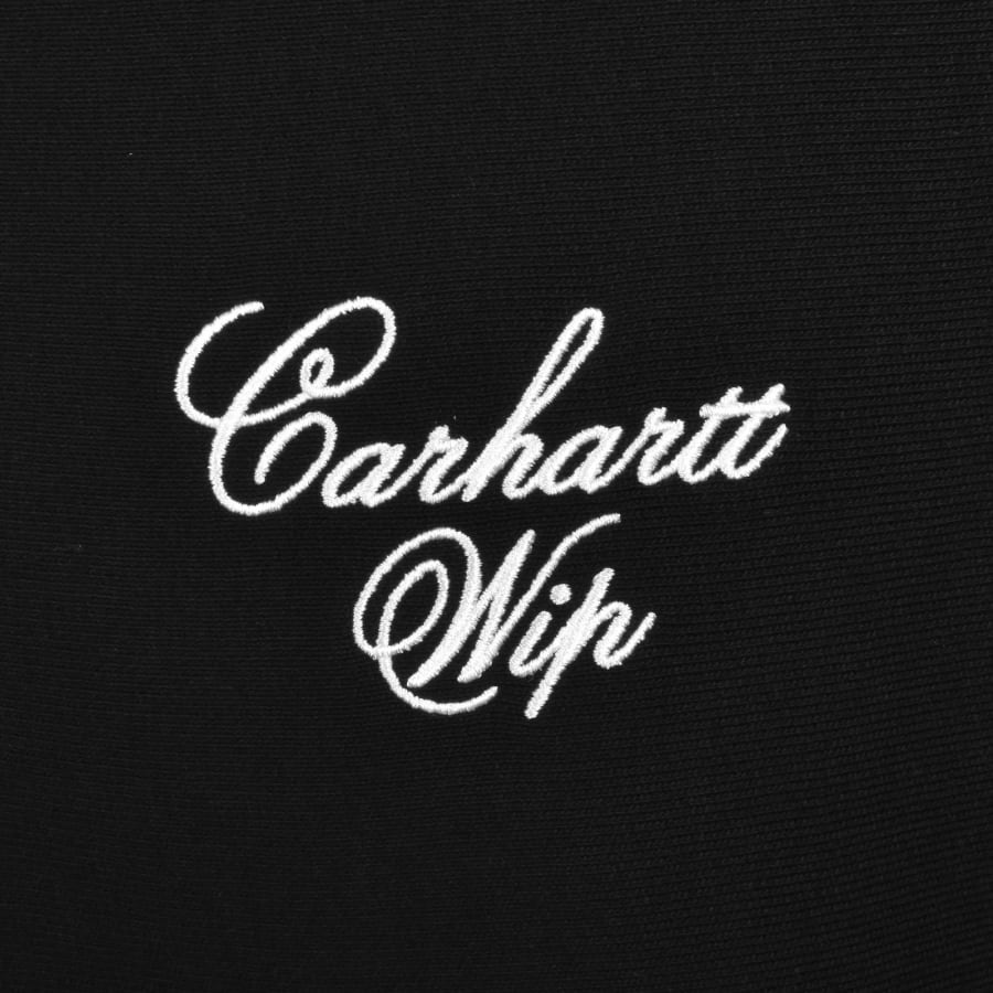 Image number 3 for Carhartt WIP Longhand Half Zip Sweatshirt Black