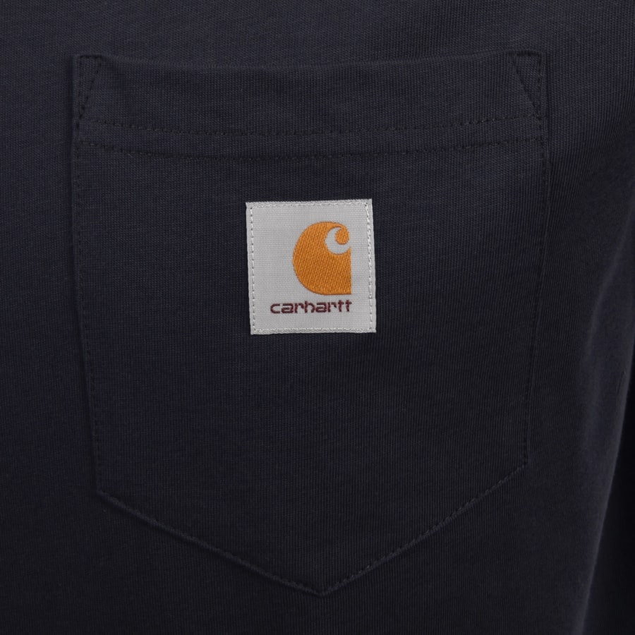 Image number 3 for Carhartt WIP Pocket Short Sleeved T Shirt Navy