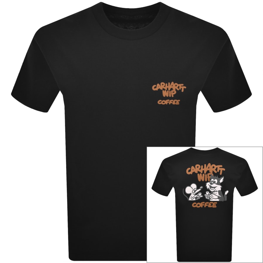 Image number 1 for Carhartt WIP Coffee Break T Shirt Black