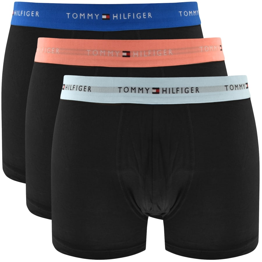 Image number 1 for Tommy Hilfiger Underwear 3 Pack Trunks Black