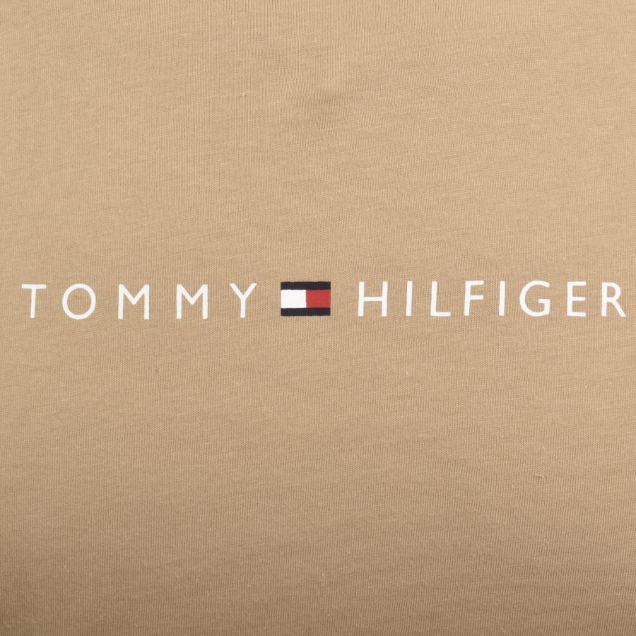 Image number 3 for Tommy Hilfiger Logo T Shirt Beige