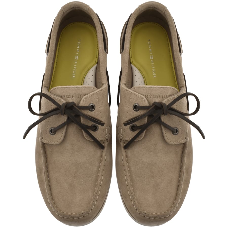Image number 3 for Tommy Hilfiger Core Suede Boat Shoes Grey