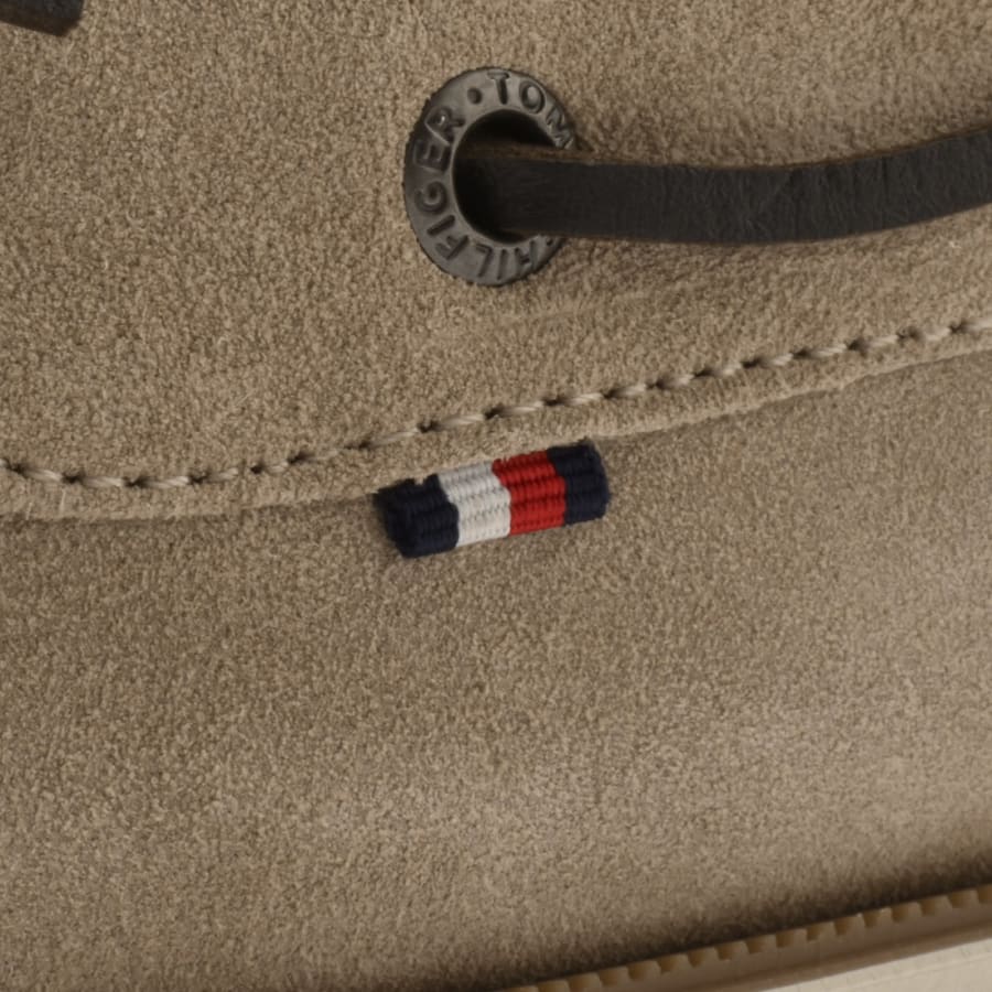 Image number 4 for Tommy Hilfiger Core Suede Boat Shoes Grey