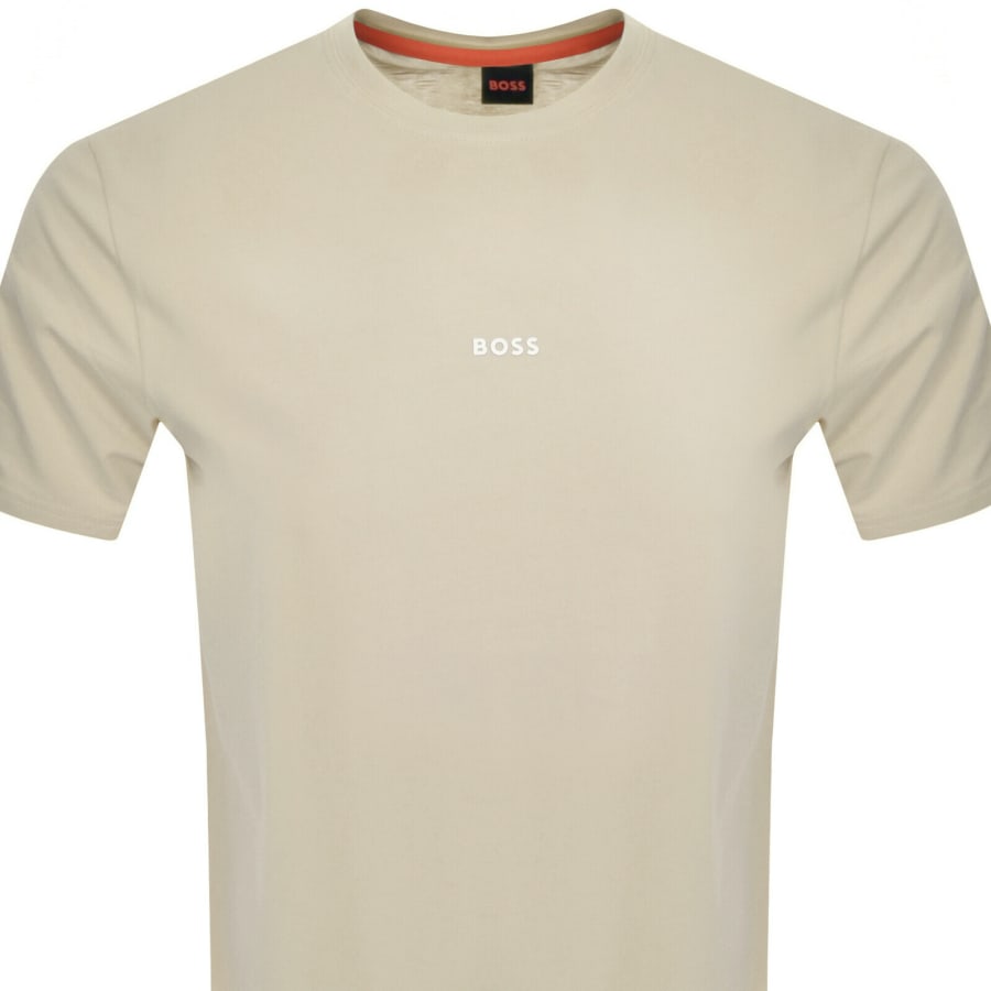 Image number 2 for BOSS TChup Logo T Shirt Light Beige