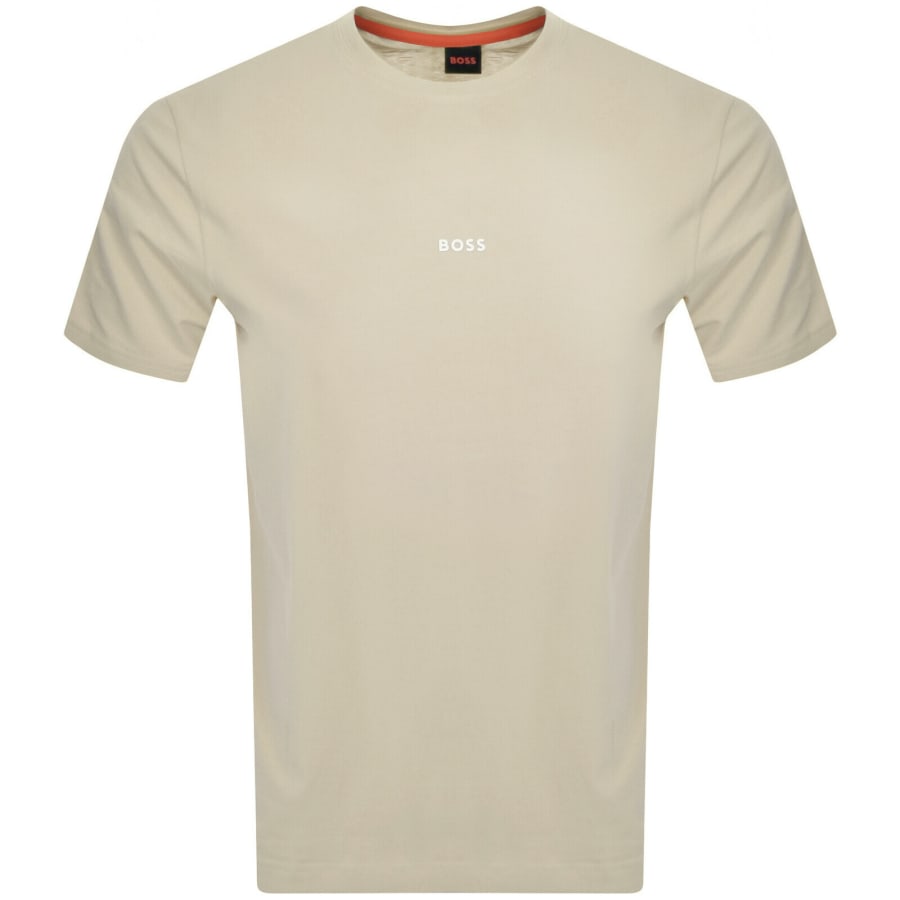 Image number 1 for BOSS TChup Logo T Shirt Light Beige