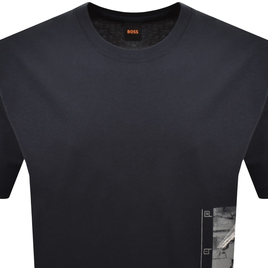 Image number 2 for BOSS Journey T Shirt Dark Blue