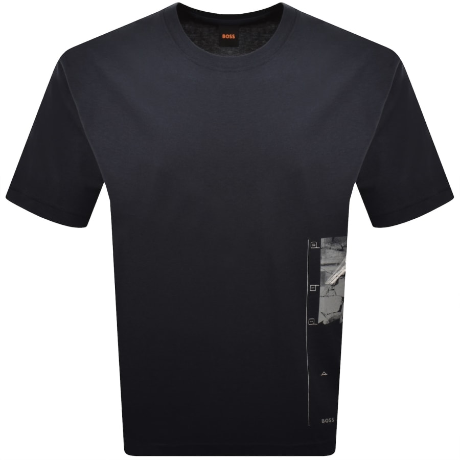 Image number 1 for BOSS Journey T Shirt Dark Blue
