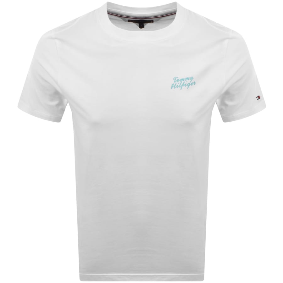 Image number 2 for Tommy Hilfiger Palm Photo Logo T Shirt White