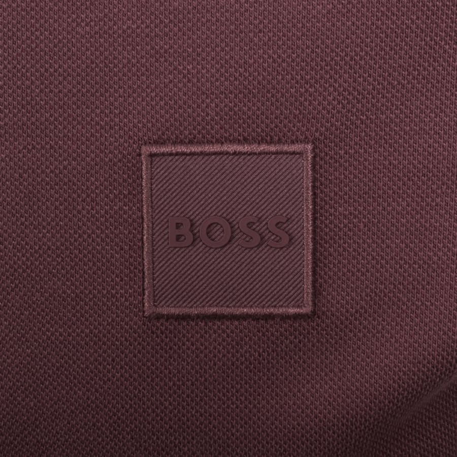 Image number 3 for BOSS Passenger Polo T Shirt Burgundy