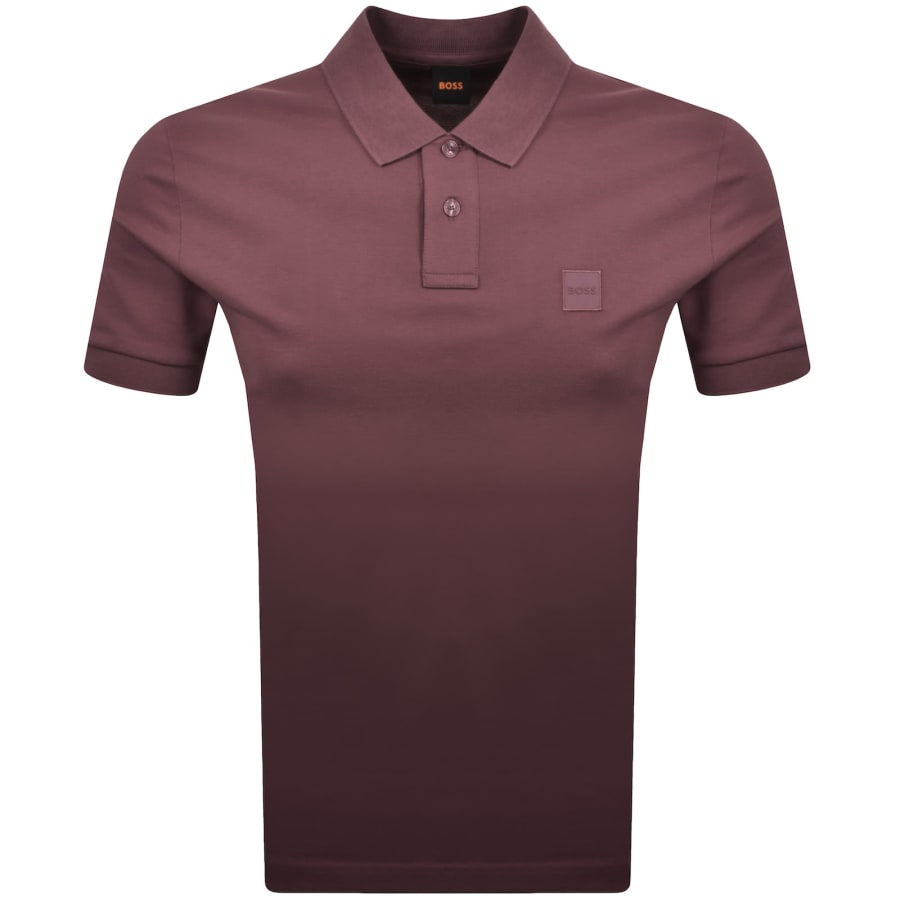 Image number 1 for BOSS Passenger Polo T Shirt Burgundy