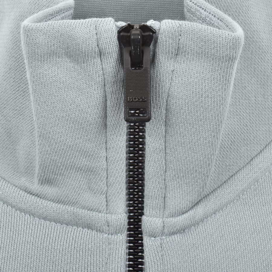 Image number 4 for BOSS Zetrust Quarter Zip Sweatshirt Blue